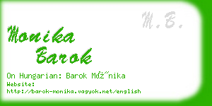 monika barok business card